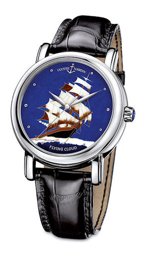 Review Ulysse Nardin Classico Enamel San Marco Cloisonne Flying Cloud 139-10 / FLC fake watch